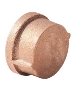 Brass Ftg XNL116-06 Pipe Cap, 3/8 in Nominal, FNPT End Style, 125 lb, Brass, Rough, Import