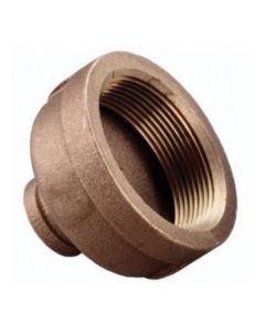 Brass Ftg XNL112-0804 Pipe Reducer Coupling, 1/2 x 1/4 in Nominal, FNPT End Style, 125 lb, Brass, Rough, Import