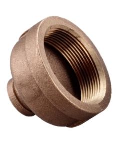 Brass Ftg XNL112-1608 Pipe Reducer Coupling, 1 x 1/2 in Nominal, FNPT End Style, 125 lb, Brass, Rough, Import