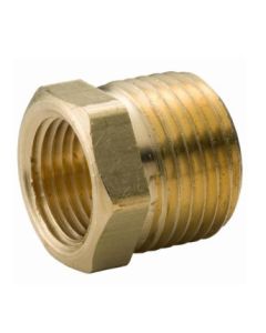 Brass Ftg XNL114-4840 Hex Head Pipe Bushing, 3 x 2-1/2 in Nominal, MNPT x FNPT End Style, 125 lb, Brass, Rough, Import