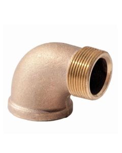 Brass Ftg XNL103-04 Street Elbow, 1/4 in Nominal, FNPT x MNPT End Style, 125 lb, Brass, Rough, Import
