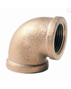 Brass Ftg XNL101-16 Pipe Elbow, 1 in Nominal, FNPT End Style, 125 lb, Brass, Rough, Import