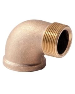 Brass Ftg XNL103-06 Street Elbow, 3/8 in Nominal, FNPT x MNPT End Style, 125 lb, Brass, Rough, Import