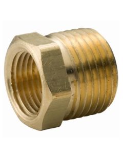Brass Ftg XNL114-4832 Hex Head Pipe Bushing, 3 x 2 in Nominal, MNPT x FNPT End Style, 125 lb, Brass, Rough, Import