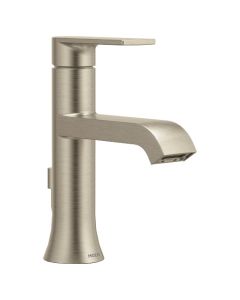 Moen 6706BNL GentaBrushed nickel one-handle high arc bathroom faucet