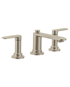 Moen TV6507BN Greenfield Brushed nickel two-handle low arc bathroom faucet