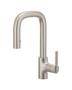 Moen S64001SRS Tenon Spot resist stainless one-handle high arc pulldown bar faucet