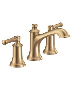 Moen TV6805BZG Dartmoor Bronzed gold two-handle high arc bathroom faucet