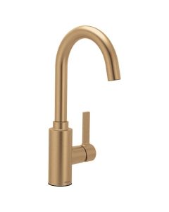 Moen 5882BZG Genta LX Bronzed gold one-handle high arc bar faucet
