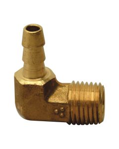 Brasscraft 129-4-4X 90 Degrees Male Hose Barb Elbow, 1/4'' Id Hose Barb X 1/4'' Mip