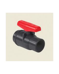 Spears 6622-015 Compact 2000 Ball Valve With Handle, 1-1/2 in, Socket, PVC Body, EPDM/FKM Softgoods, Domestic