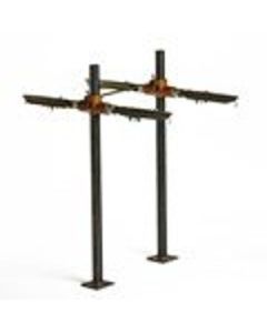 Jrsmith 0700D-19-M32 Lavatory Carrier Back/Back With Round Legs Concealed Arm