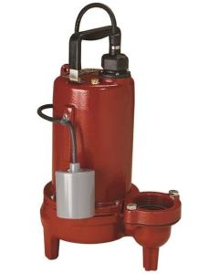 Liberty Pumps LEH102A3-2  1 HP Auto Submersible Pump w/ Wide-Angle Piggyback Float Switch - 208/230v - 25 ft Cord - 3" Discharge