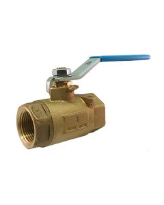 Milwaukee Valves 20BB0R02-1-14 Manual Ball Valve, Two-Piece, 1 1/4 inch, Bronze