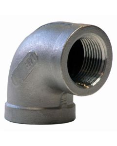 Merit Brass K401-20 Banded Pipe 90 deg Elbow, 1-1/4 in, FNPT, 150 lb, 304/304L Stainless Steel, Import