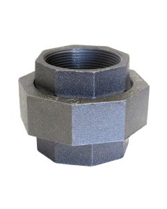 LF 1-1/4 150# BLK STL UNION W/ BRS SEAT DOM