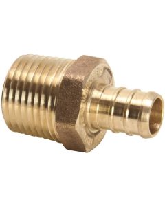 Zurn QQMC33GX - 1/2 in. Brass PEX Crimp x MPT Adapter