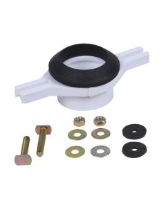 Oatey 43541 Horizontal Adjustable Urinal Flange Kit, 2 in, PVC, White
