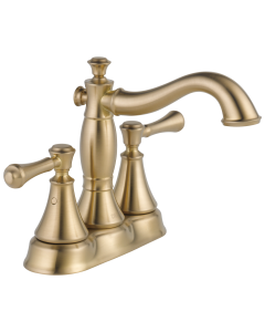 Delta 2597LF-CZMPU Two Handle Centerset Bathroom Faucet - Metal Pop-Up