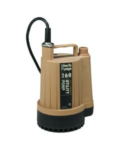 Liberty Pumps 260 1/6 HP, 115V, 16 GPM, 8FT Cord Utility Pump