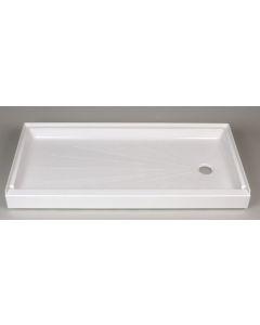 Mustee 3060R - 30" x 60" ShowerTub™ Shower Base - Right Drain - White