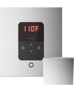 Mr.Steam MS-ITEMPO-SQ-PC Control with AromaSteam Head Square for Steam Bath Generator, One Size, Polished Chrome
