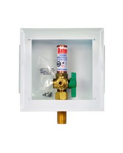 Oatey 39140 Low Lead Ice Maker Outlet Box With Water Hammer Arrestor, C Connection, Steel