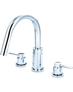 Pioneer 4MT620-BN Two Handle Roman Tub Set, PVD Brushed Nickel Finish