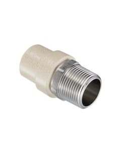 Spears Evertuff 4136-012Ss Transition Male Adapter, 1-1/4 In, Socketxstainless Steel Mnpt, Cpvc, Domestic