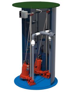 Liberty Pumps D3672LSG202-36, 3600 Series, Duplex Grinder Basin Package