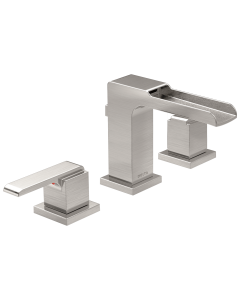 Delta 3568LF-SSMPU Two Handle Widespread Channel Bathroom Faucet