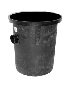 Zoeller 31-0004, Simplex Fiberglass Basin (24" x 30") With One-Piece Steel Cover, 2" Vent, 2" Discharge