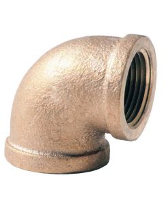 LF 1/8 BRS 125# 90 ELL DOM
