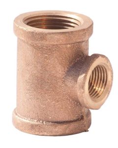 LF 3/4X1/2X1/2 BRS 125# TEE DOM