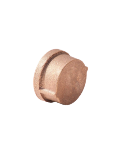 LF 1/8 BRS 125# THRD CAP DOM