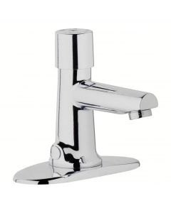 Chicago Faucets Straight Spout Bathroom Faucet: 3501, Single-Post, Cast Brass