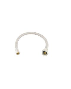 BrassCraft B1-16DLM F 3/8 in. Compression x 7/8 in. Ballcock Metal Nut x 16 in. Braided Polymer Toilet Connector