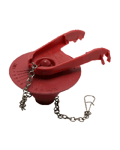 Fluidmaster PRO56 PRO SERIES™ Universal Adjustable Toilet Flapper, 2 in Dia, Rubber, Red, Import