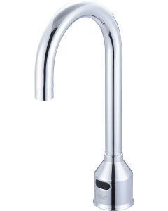 Pioneer 2096 Central Brass Single Hole Gooseneck Deck Mount Electronic Sensor Faucet Chrome