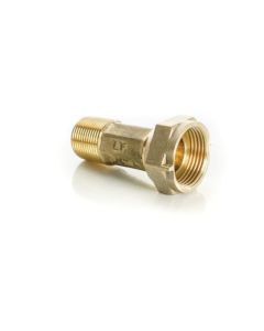 Pasco 7601 Water Meter Coupling With Washer, 1 X 3/4 In Nominal, MNPT X FNPT End Style, Brass