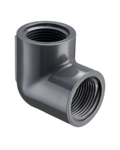 Spears 808-002 Standard 90 deg Elbow, 1/4 in, FNPT, SCH 80/XH, PVC, Domestic