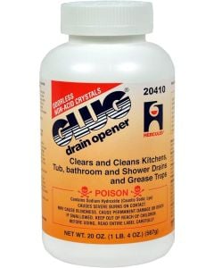 Oatey 20410 Hercules Glug Crystals Drain Opener, 20 oz, 1.3