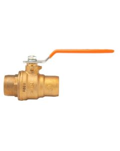 Kitz 69-200 2-Piece Ball Valve, 2 in, Socket, Full Port, Brass