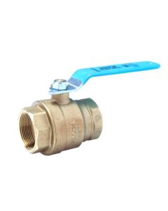 Kitz 858-100 Lead-Free Threaded Brass Ball Valve, Two-Piece Full Port, Vented, 1in