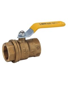 Kitz 58-038 58 Series Ball Valve, 3/8 Inch, FNPT, 150 - 600 psi, Full Port, 366 deg F, Forged Brass Body, Forged Brass Ball