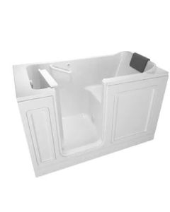 American Standard 3260.215.SLW 215 Luxury Series 59-3/4 x 32 in. Acrylic Rectangle Walk-In and Built-In Bathtub with Left Drain in White