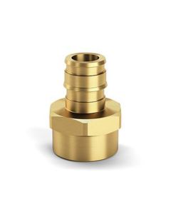 Zurn QEUFC55GX Adapter, Brass, Barbed X Barbed, 1 Inch Pipe Size, 2 Inch Overall Length