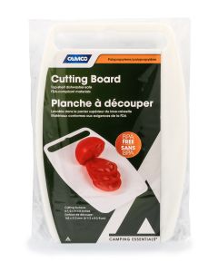 Camco 51300 Plastic Cutting Board - White Bilingual