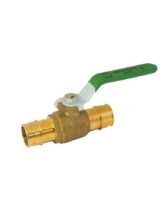 Matco V 754PXCE04LF 754PXCELF Cold Expansion Ball Valve With Handle, Waste Drain and Drop Ear, 3/4 in Nominal, PEX End Style, Forged Brass Body, Full Port, Import