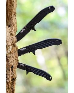 Camco 51911 Kuuma Folding Knife - 7.75" Open, 4.5" Closed, Spring Assist, Serrated